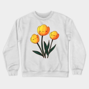 Yellow tulip illustration Crewneck Sweatshirt